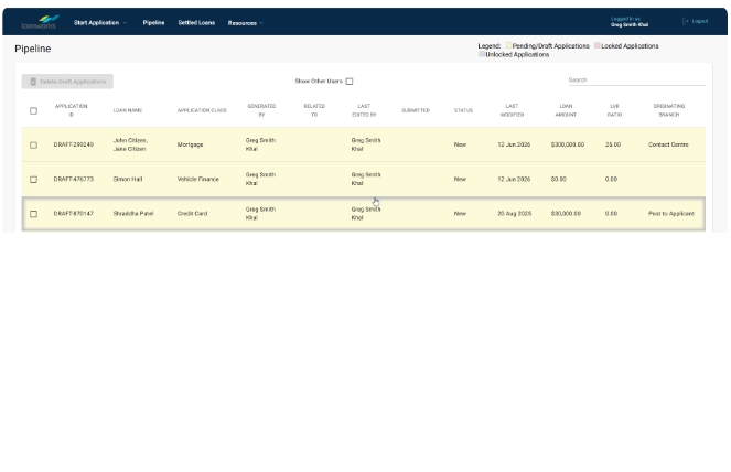 Pipeline screen